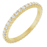 1/4 CTW Diamond Round and Square Eternity Band
